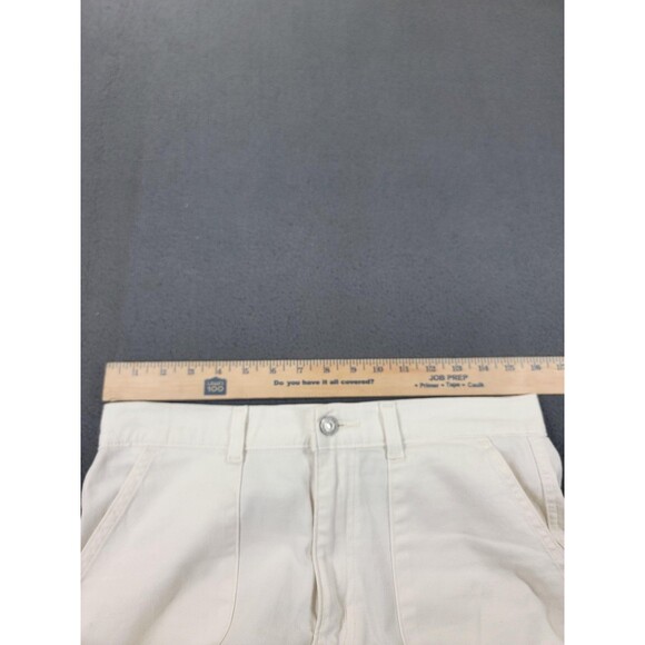 Levis Utility Pants Womens 29 White Straight Leg High Rise Stretch Casual - Picture 6 of 16